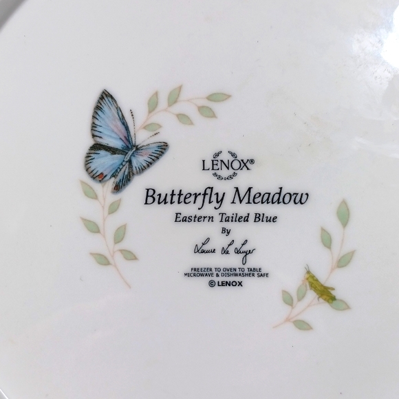 Lenox Butterfly Meadow Plate & 3 Handpainted Cups - Picture 2 of 6